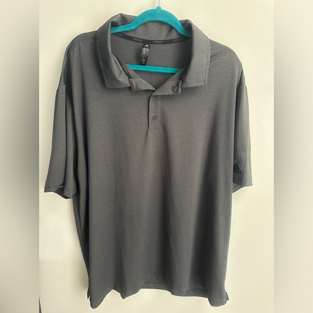 Adidas Men’s Golf Polo Size 2XL Short Sleeve Striped